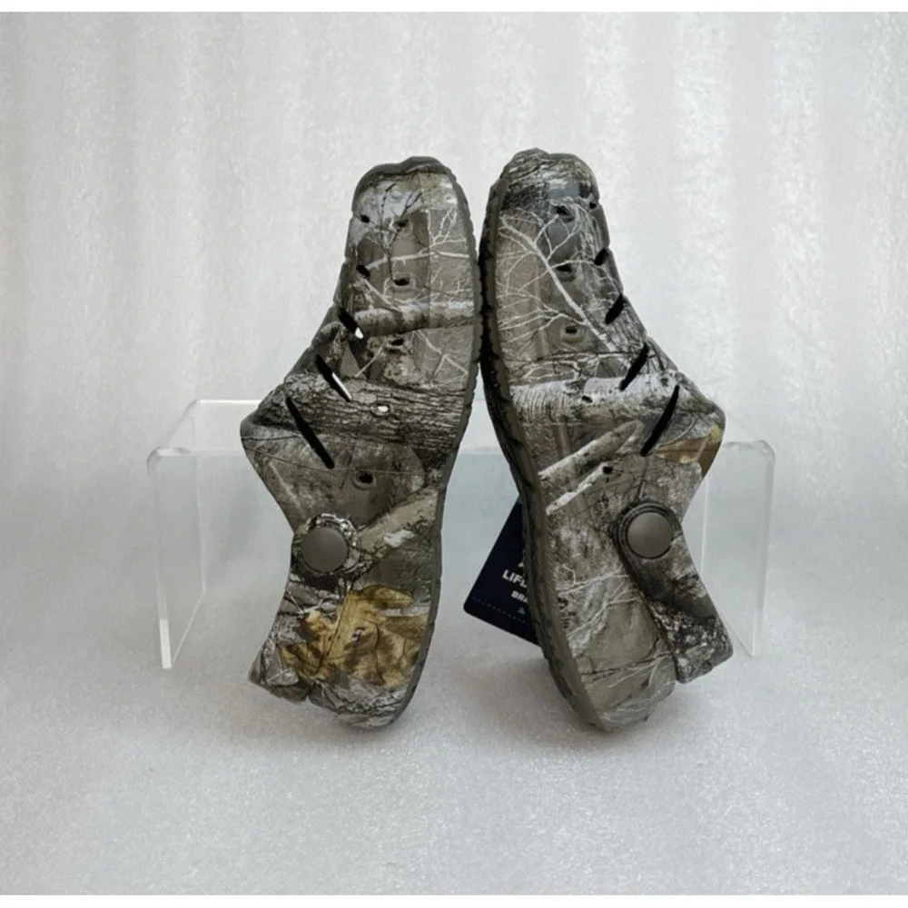 Rugged Shark Camo Real Tree Edge Eva Clogs Lightweight Slip on Boys Size 7 NEW